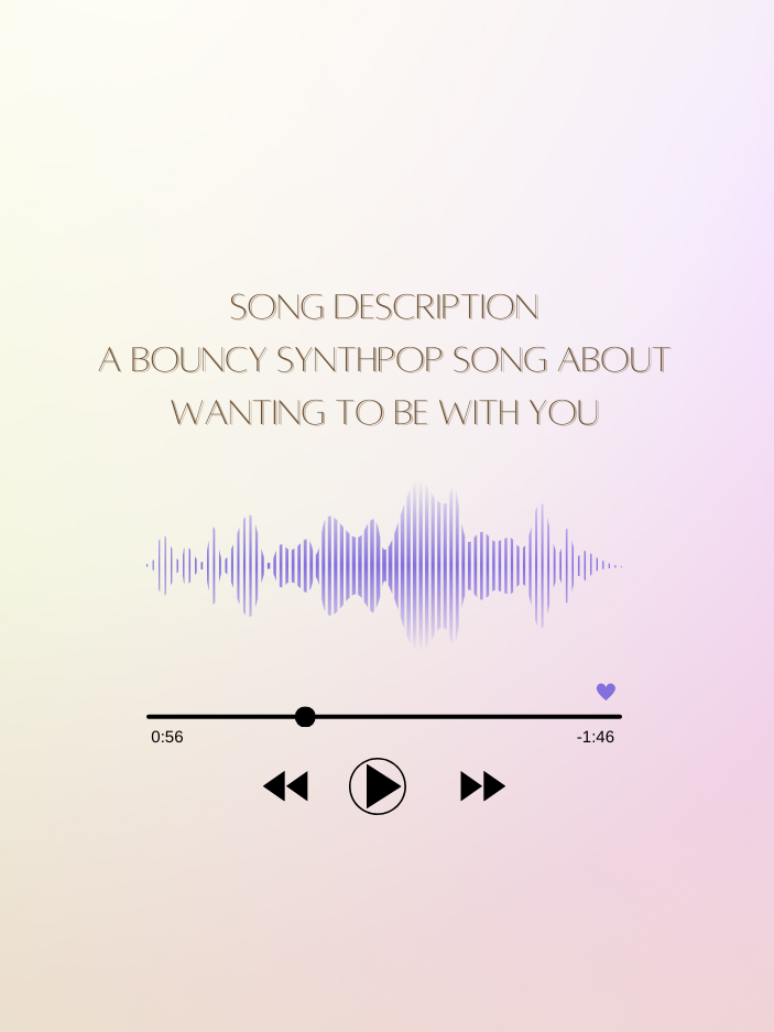 Minimalist AI music player artwork